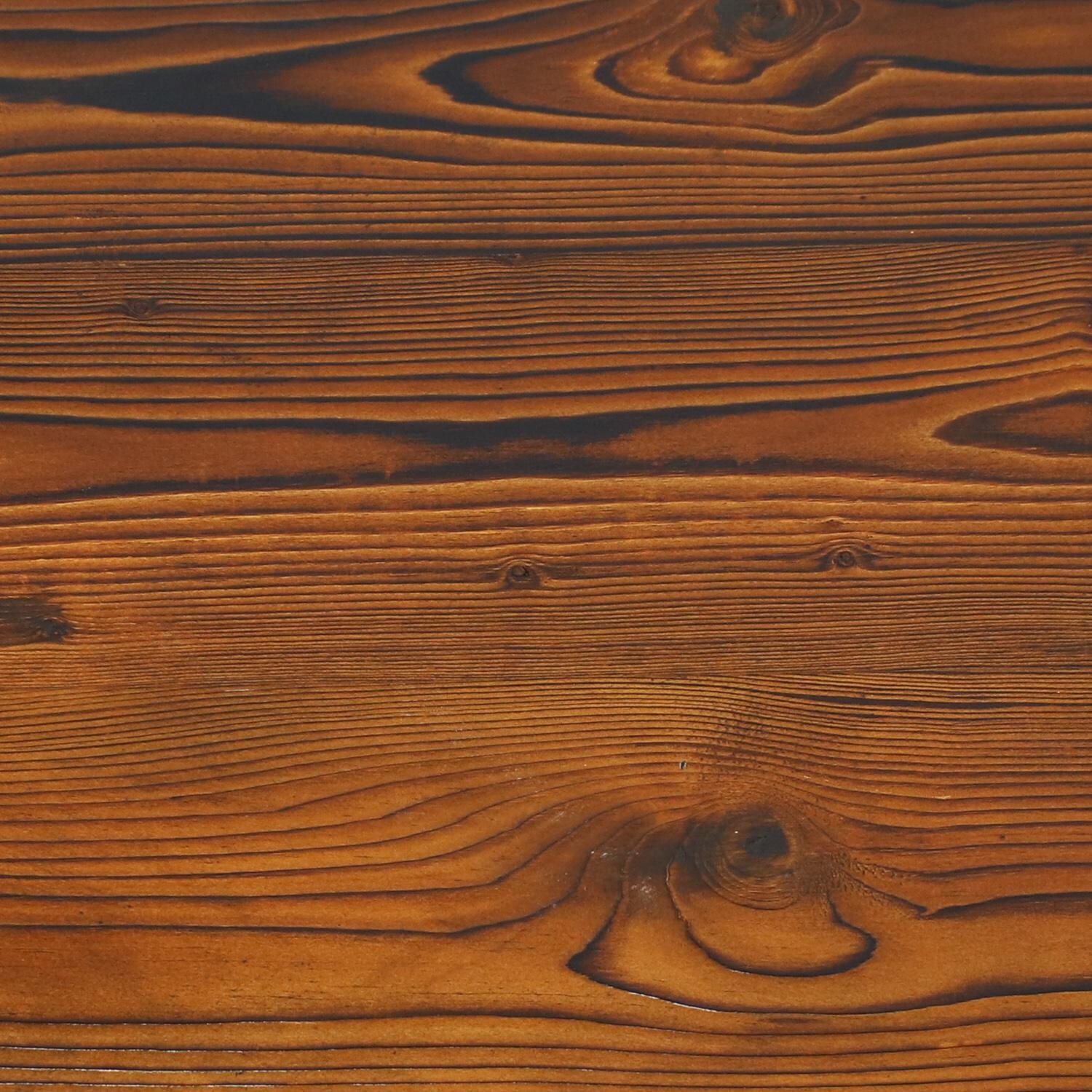 Ultimate Patio 43-Inch 2-Person Rustic Wagon Wheel Base Fir Wood Outdoor Bench - Wood Detail thumbnail