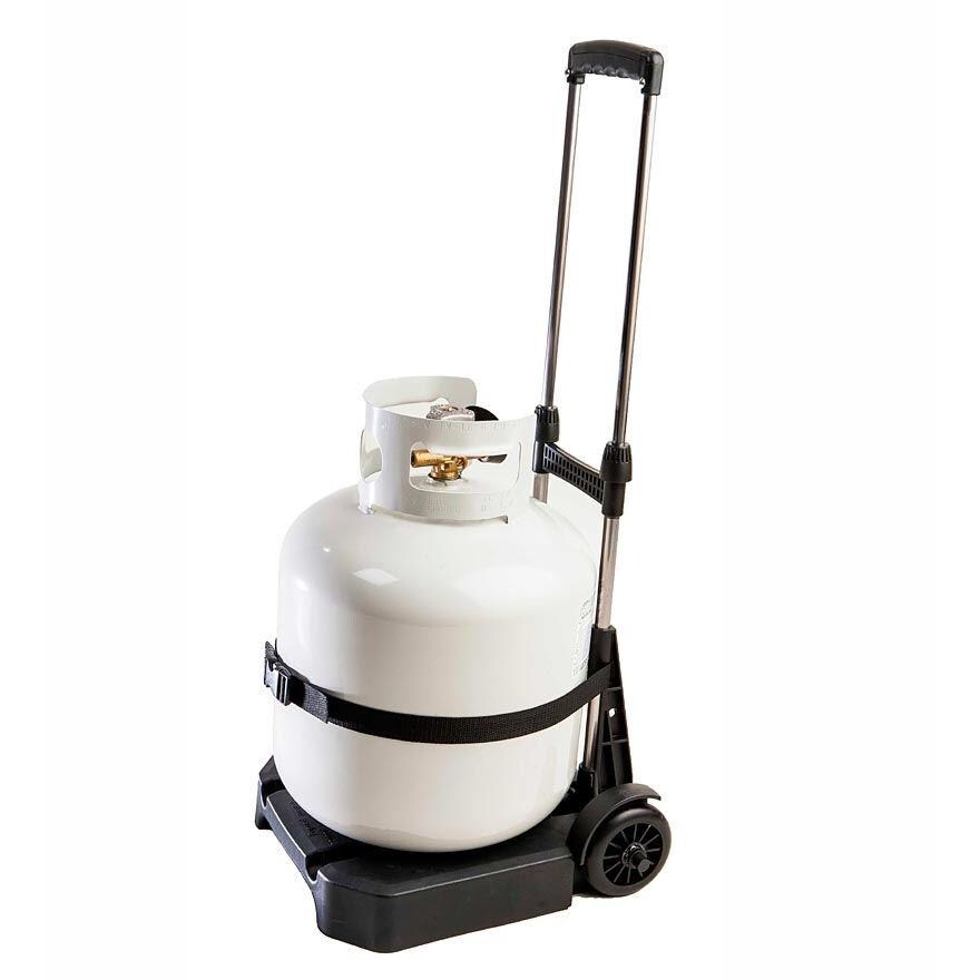 Sunstone Happy Roller Propane Tank Carrier - Telescoping Handle (Shown With Propane Tank - Not Included) thumbnail