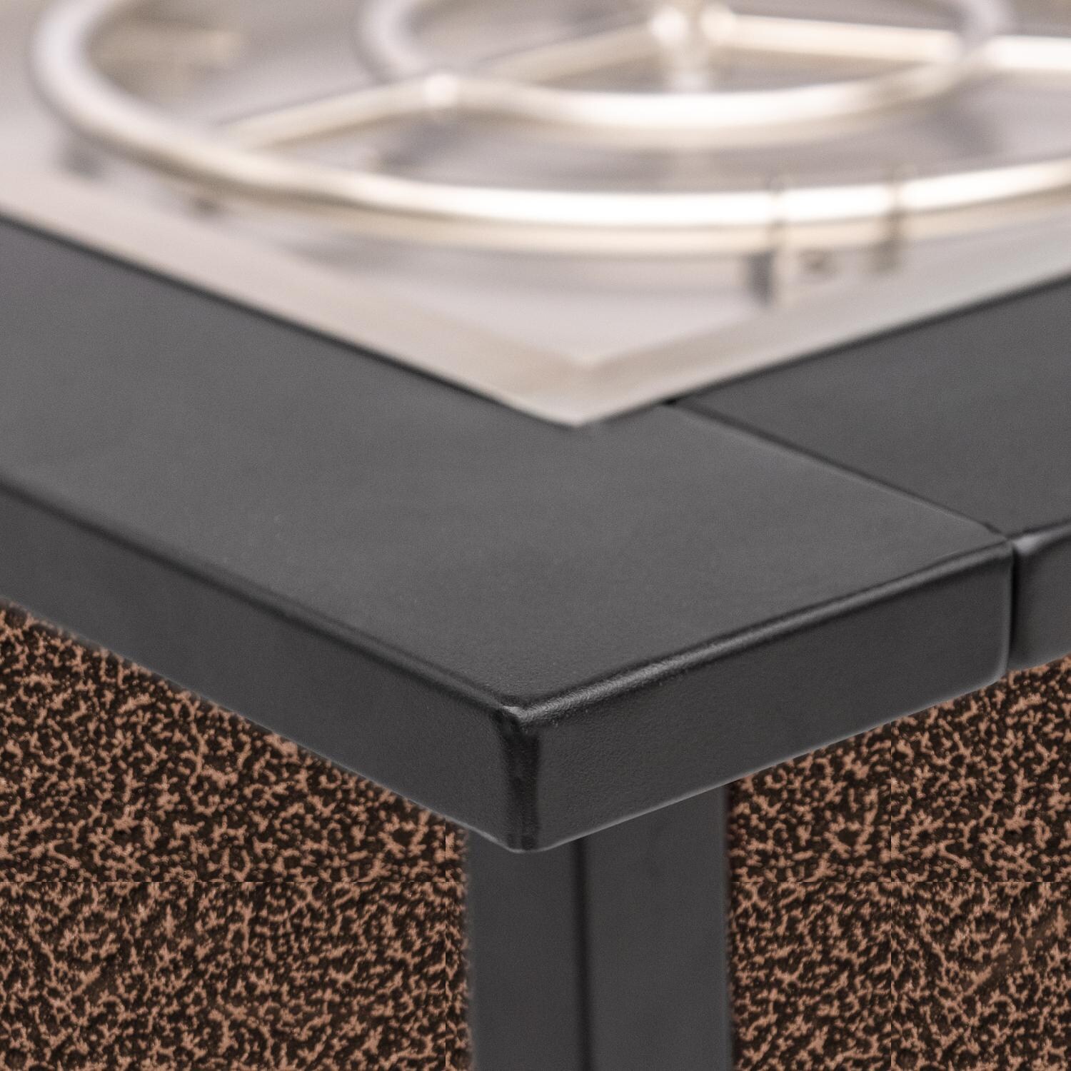 Lakeview Outdoor Designs Challenger 36-Inch Fire Pit Table - Table Top Corner thumbnail