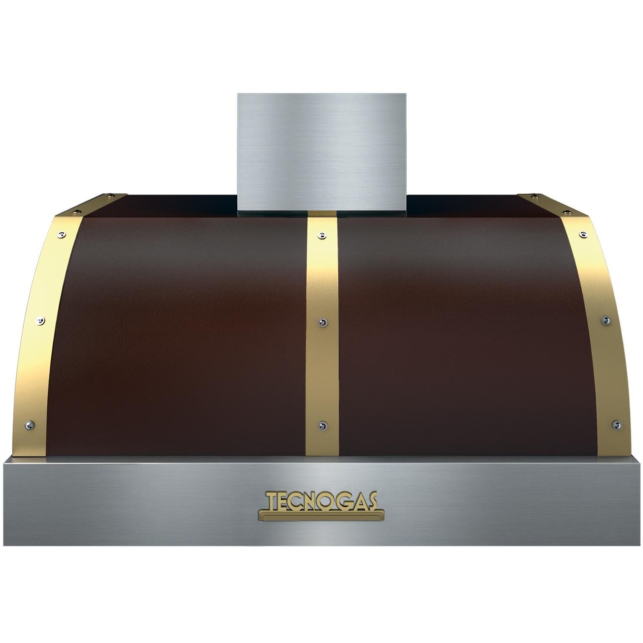 Tecnogas Superiore 36-Inch DECO Brown / Gold Under Cabinet Vent Hood - 600 CFM - HD361BT-MG