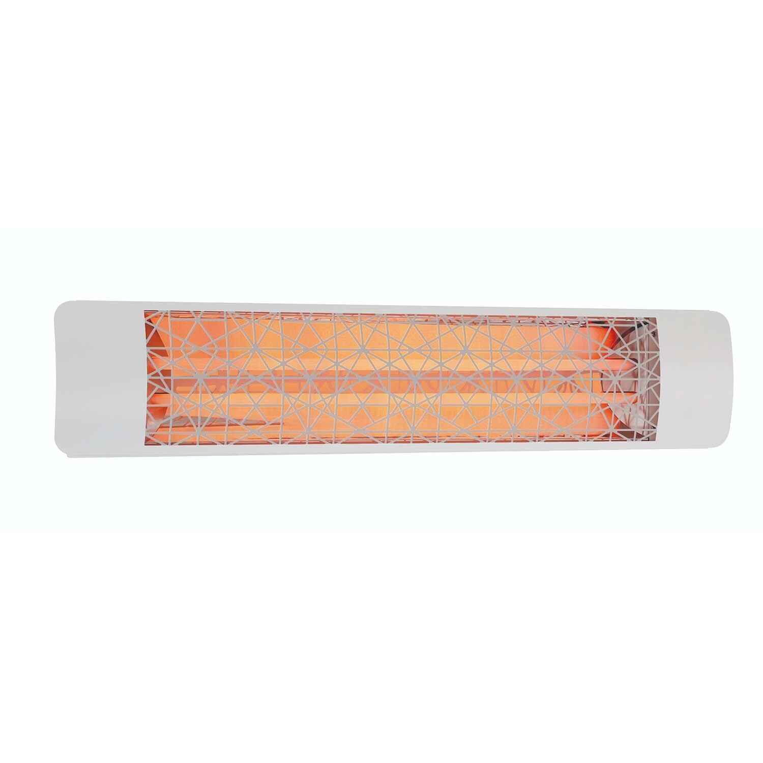 Eurofase EF40240W4 Astra Series 39-Inch 4000 Watt Dual Element 240V Electric Infrared Patio Heater - White - On - White Background thumbnail