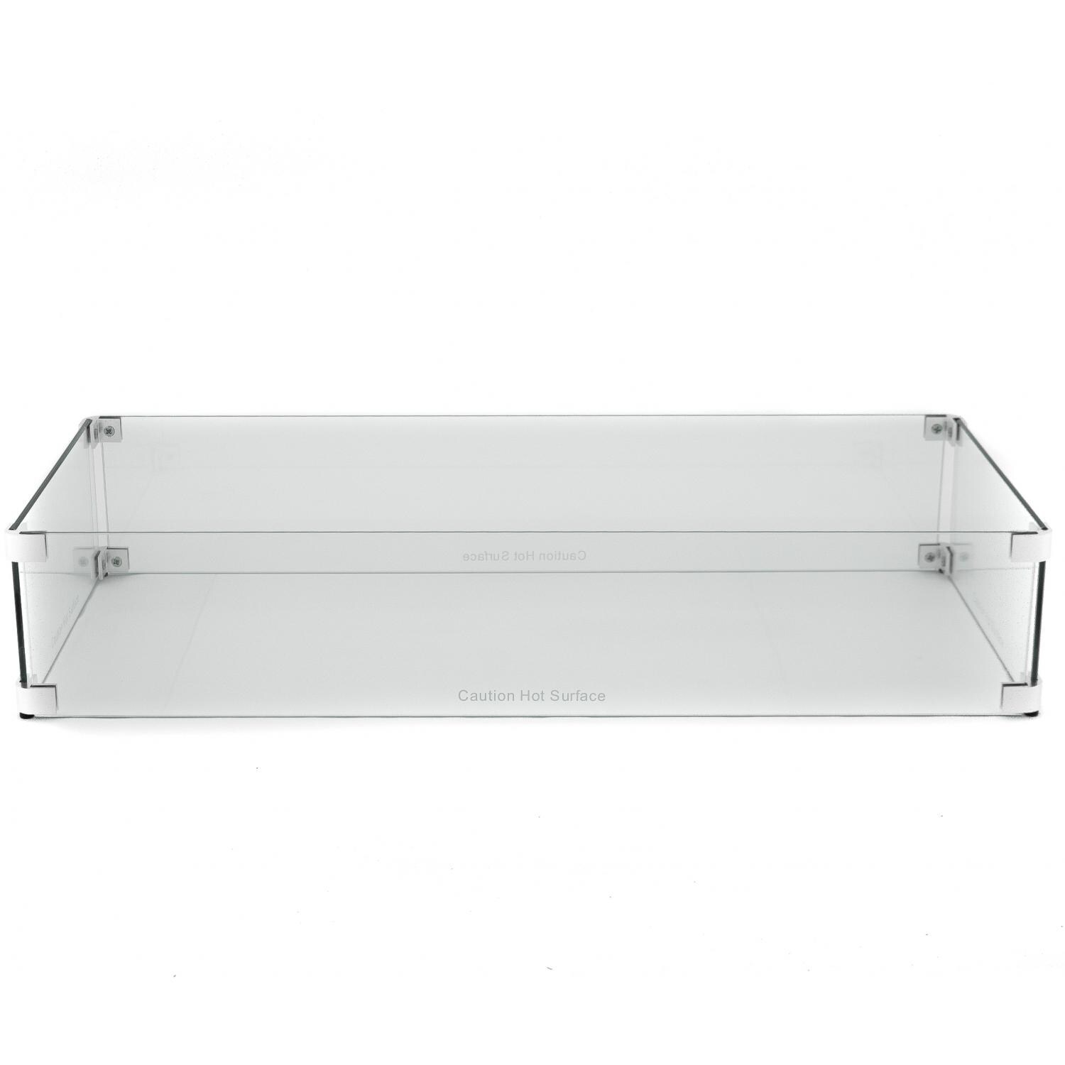 Lakeview Outdoor Designs Rectangular Fire Pit Windscreen - Front View thumbnail