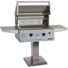 Solaire 27 Inch Basic All Infrared Natural Gas Grill On Bolt Down Post - SOL-AGBQ-27GIR-BDP-NG image