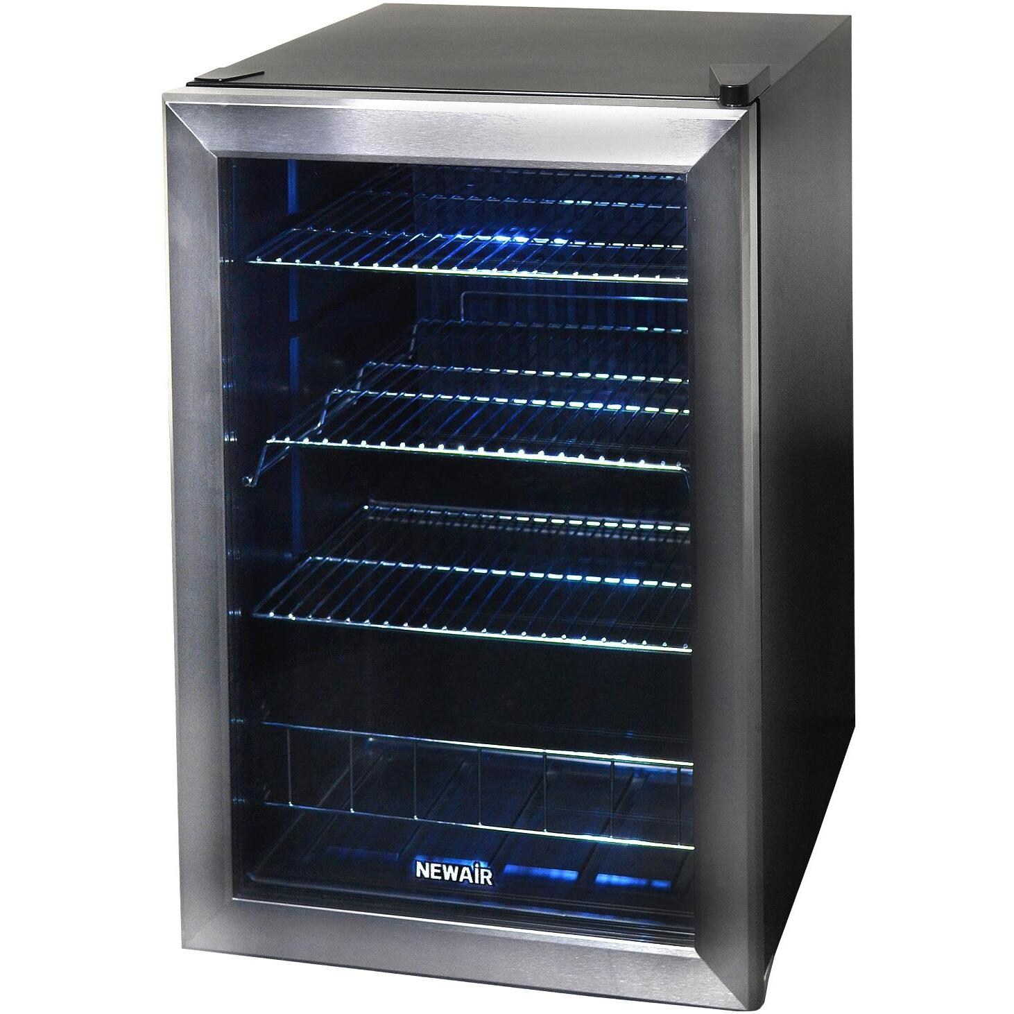 NewAir 2.2 Cu. Ft. / 84 Can Beverage Cooler - Stainless Steel - AB-850 - Empty thumbnail