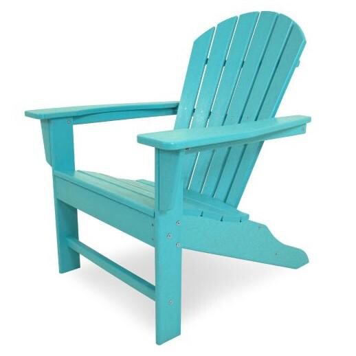 South Beach Recycled Plastic Wood Patio Adirondack Chair By POLYWOOD - Aruba