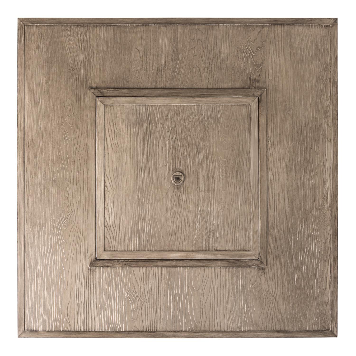 Ultimate Patio SC62741 Saddlebunch 40-Inch Square Aluminum Propane Fire Pit Table - Top View thumbnail