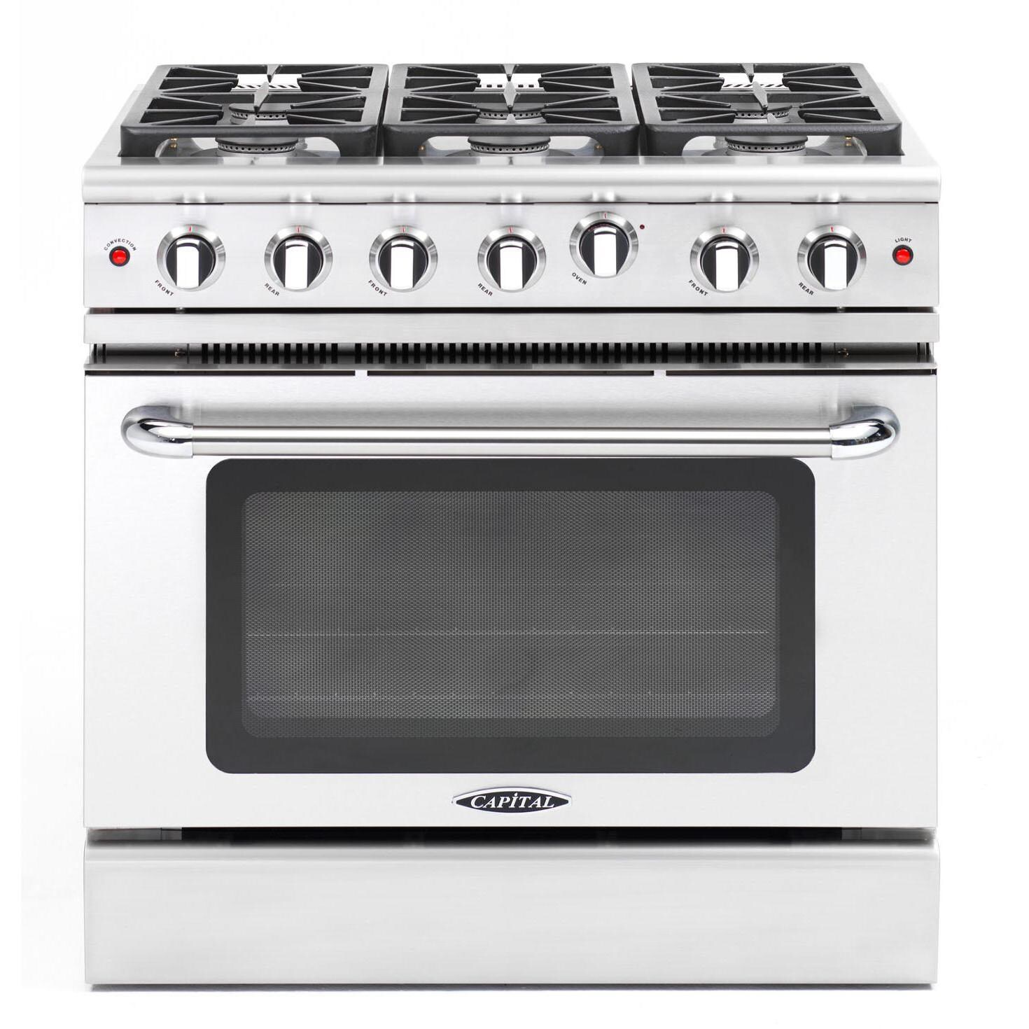 Capital Precision II 36-Inch 6-Burner Natural Gas Range - MCR366N thumbnail
