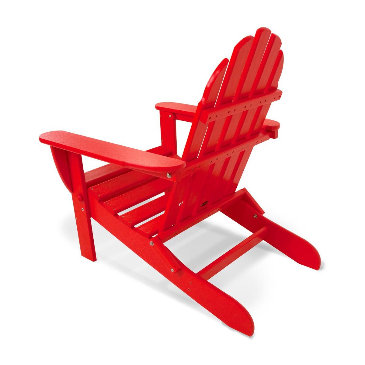 POLYWOOD AD5030SR Classic Folding Adirondack Chair - Back View thumbnail