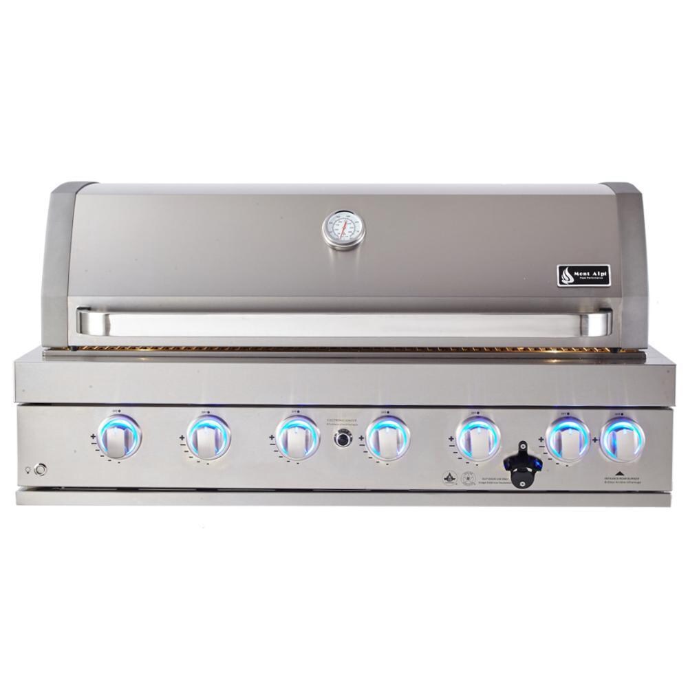 Mont Alpi 805 44-Inch Built-In Natural Gas Grill (Ships Propane w/ Conversion Kit)