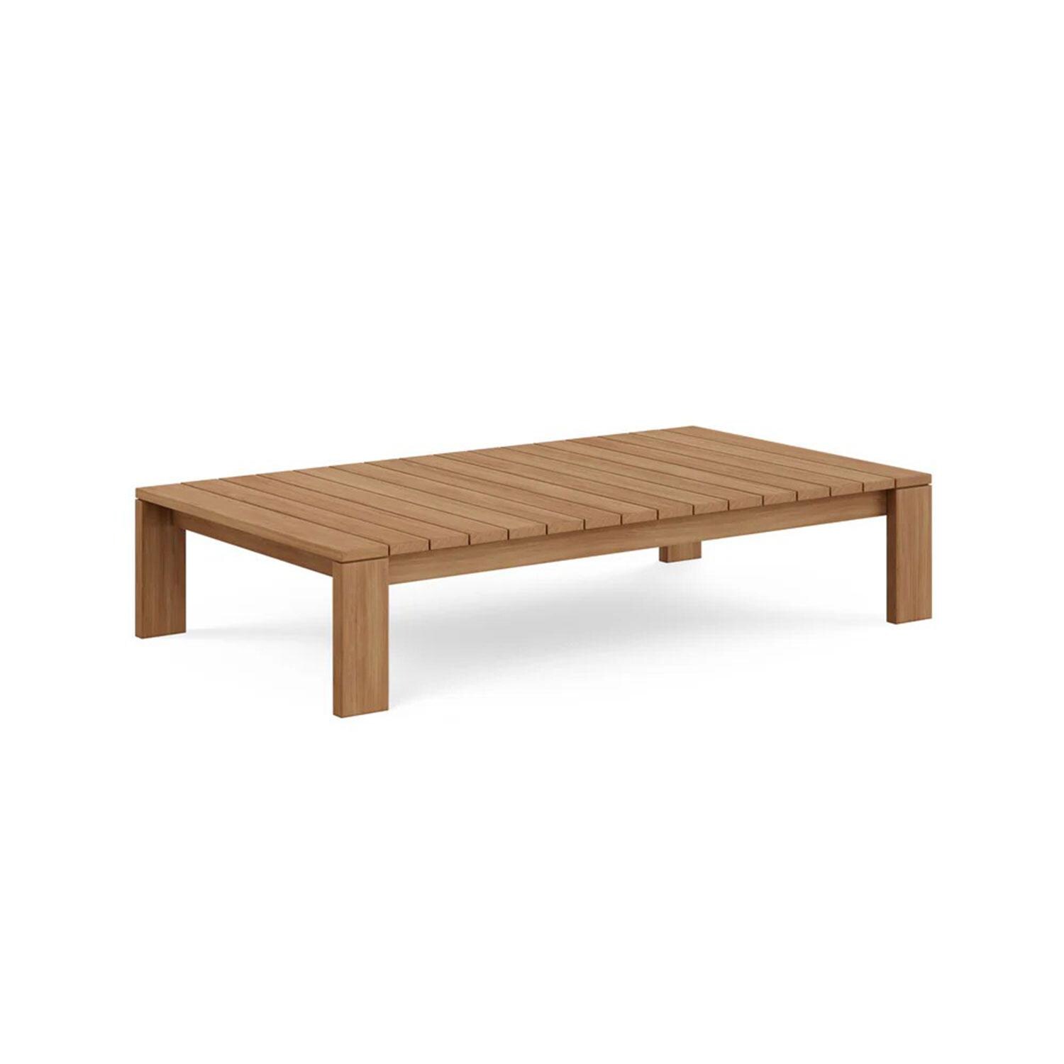 Bellawood 56 Inch Teak Coffee Table by Lakeview Outdoor Designs - Angled - White Background thumbnail