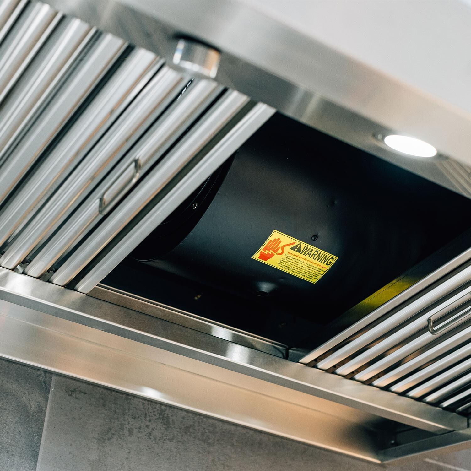 American Made Grills 60-in Outdoor Rated Vent Hood w/ 2,000 CFM Motor & Mounting Bracket - Power Box - Detail thumbnail