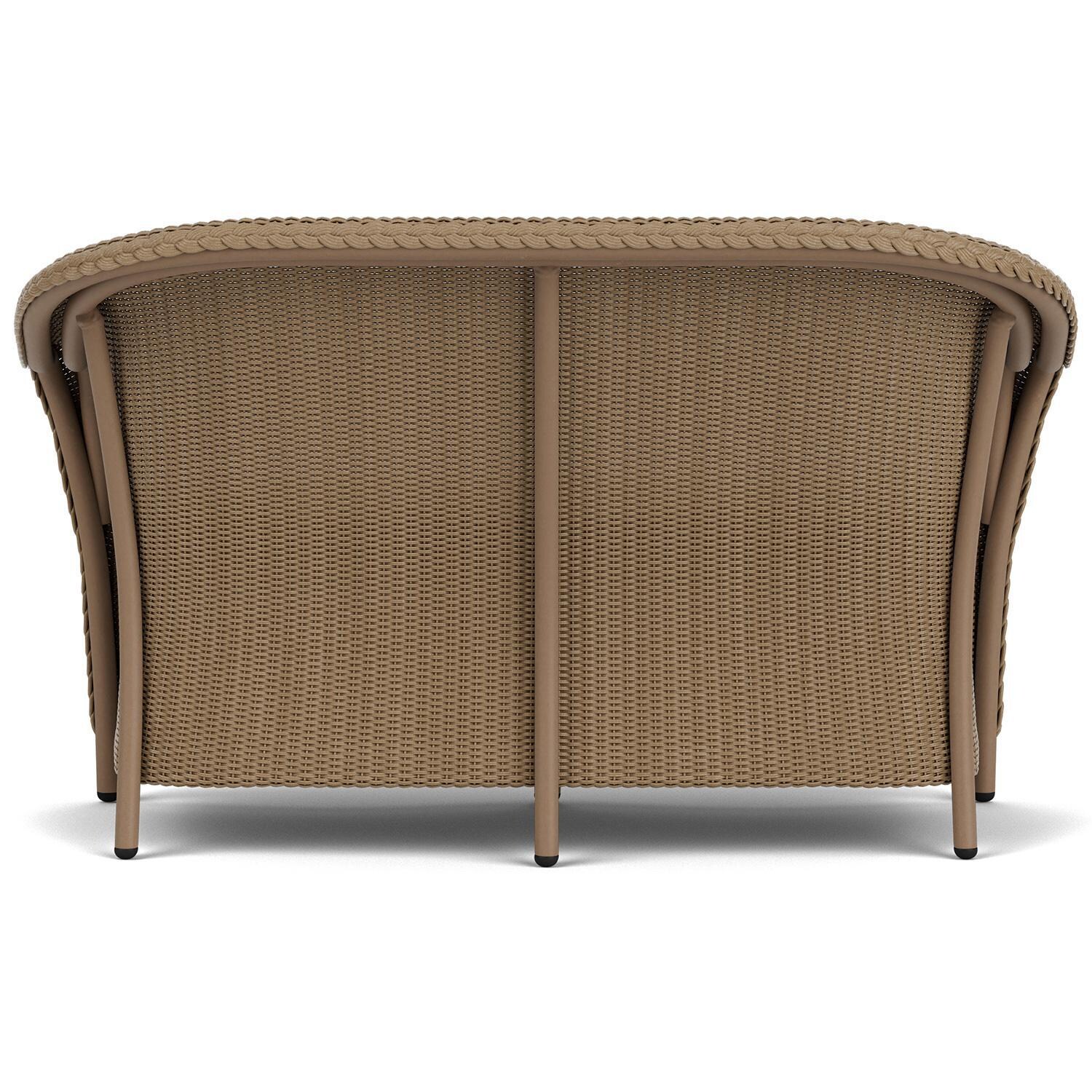 Lloyd Flanders Reflections Loveseat W/ Padded Seat in Fawn Finish - Back thumbnail