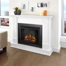 Real Flame Silverton 48-Inch Electric Fireplace With Mantel - White - G8600E-W image