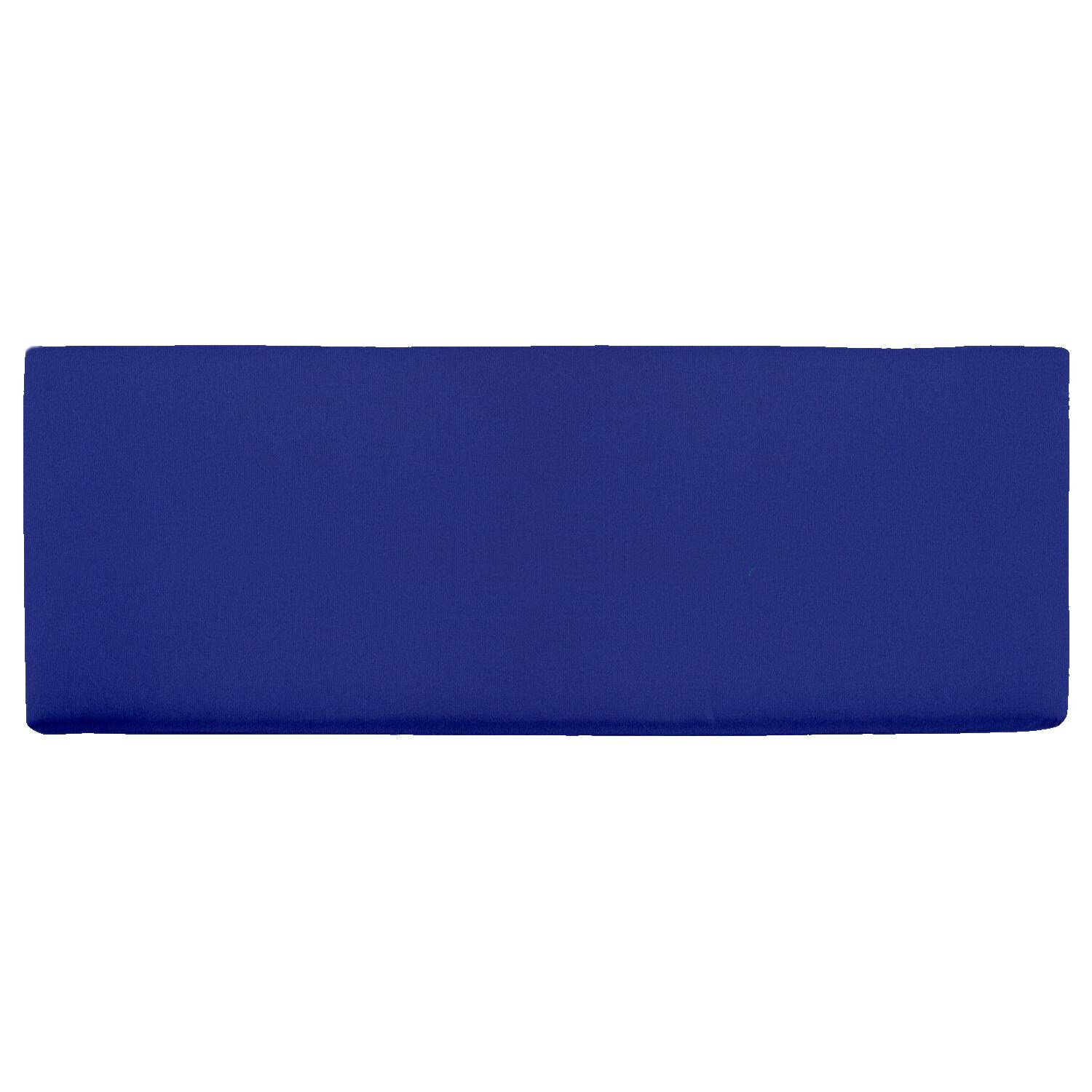 Sunbrella Canvas True Blue Medium Outdoor Replacement Bench Cushion W/ Knife Edge By UltimatePatio.com thumbnail