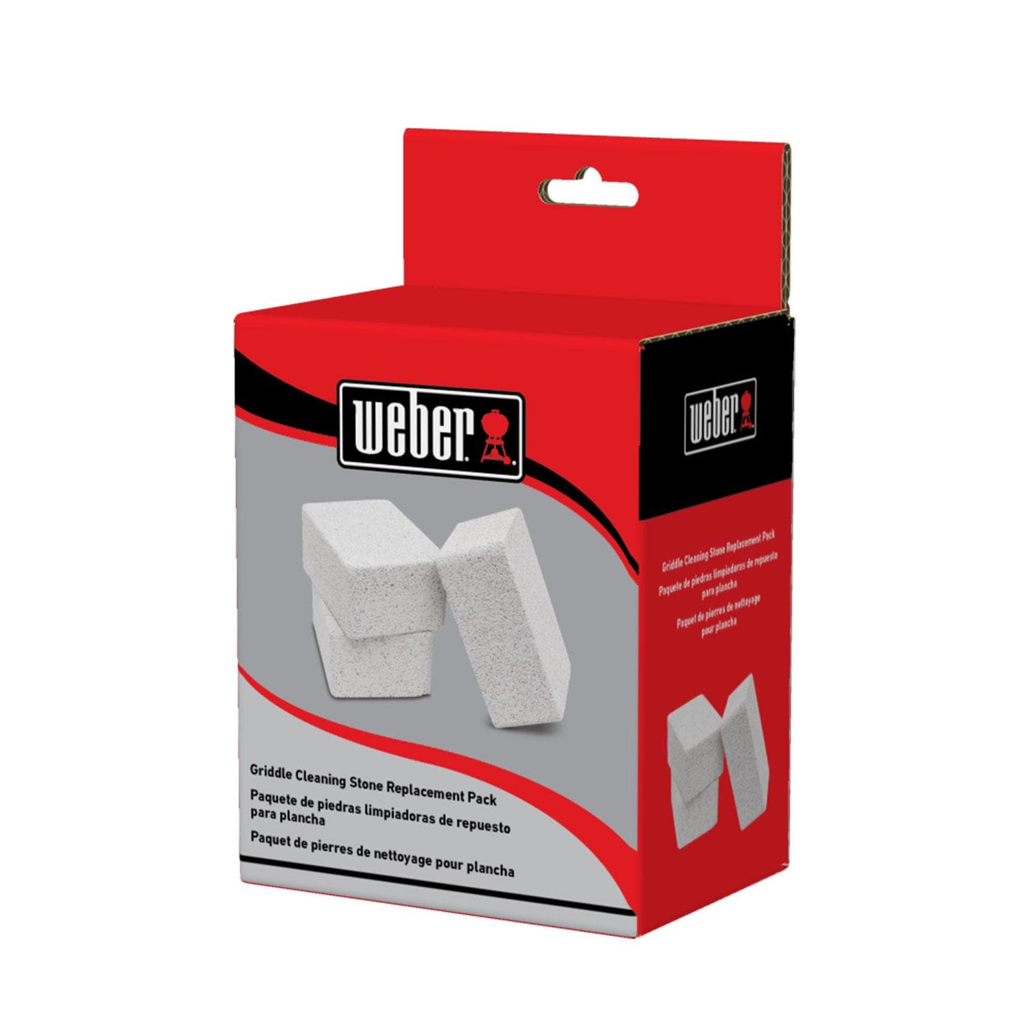 Weber 3400024 3 Pc Griddle Cleaning Stone Set - Packaging - White Background thumbnail