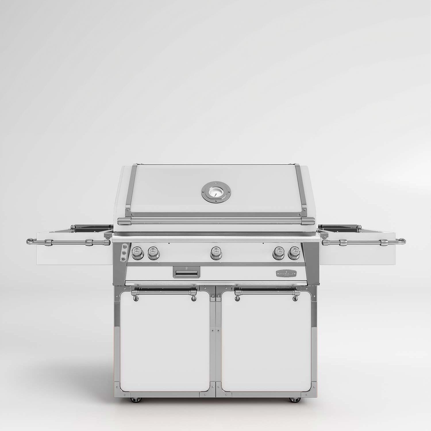 Officine Gullo BBQ42FS02 42-Inch OG Professional Propane Grill Cart in Lily White - White Background thumbnail