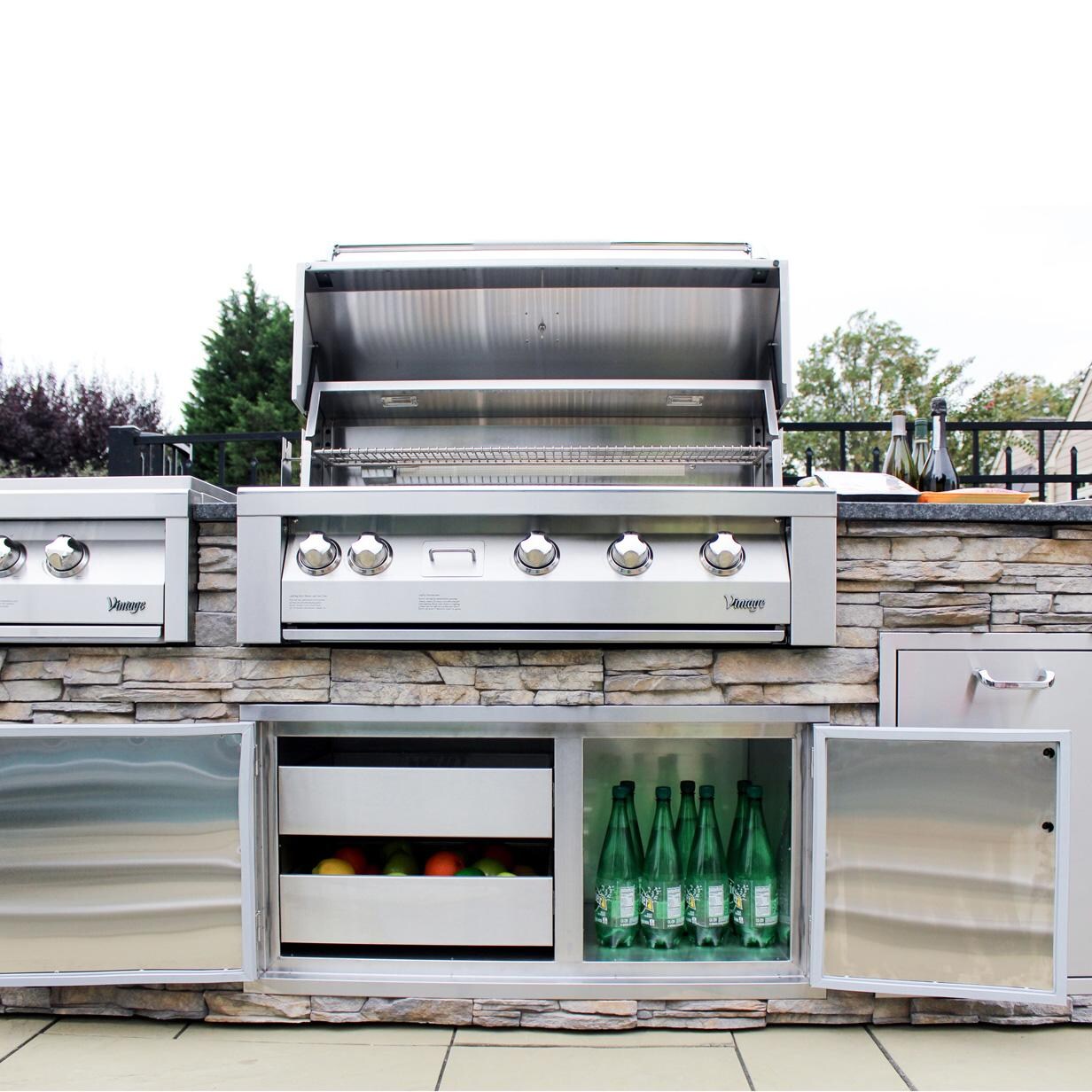 Vintage VBQ42SZG-N 42 Inch Natural Gas Grill with Sear Zone - Lifestyle thumbnail