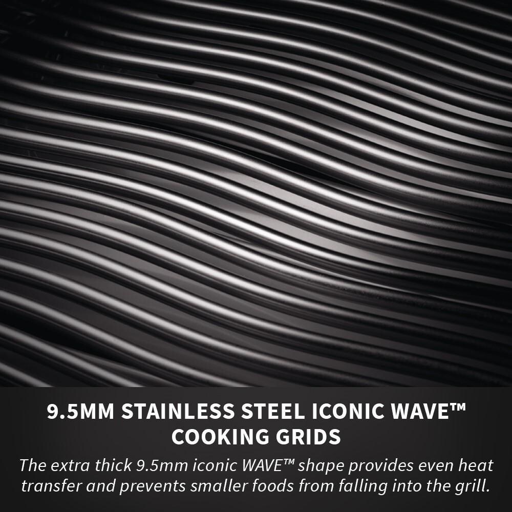 Napoleon BIG32RBNSS-1 Natural Gas Grill - 9.5 MM Stainless Steel Iconic Wave Cooking Grids - Detail thumbnail