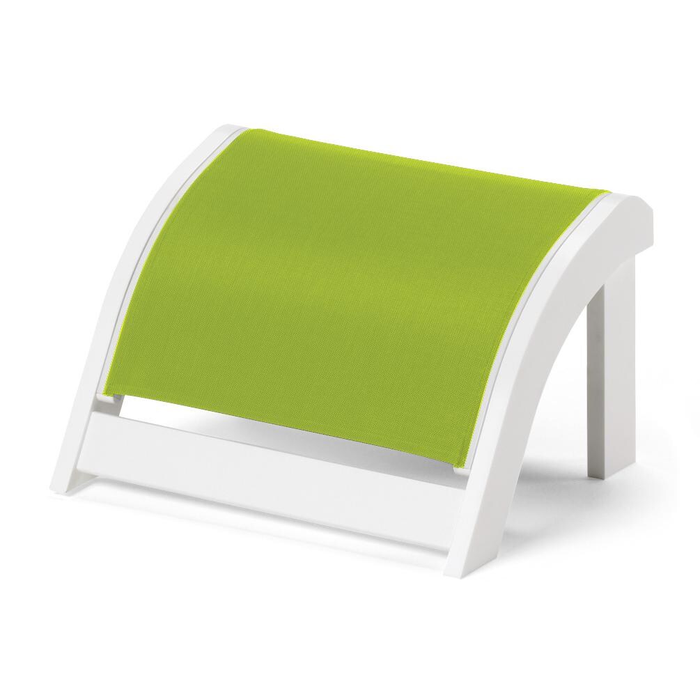 Adirondack MGP Adirondack Ottoman in Textured Snow/Lime by Telescope Casual