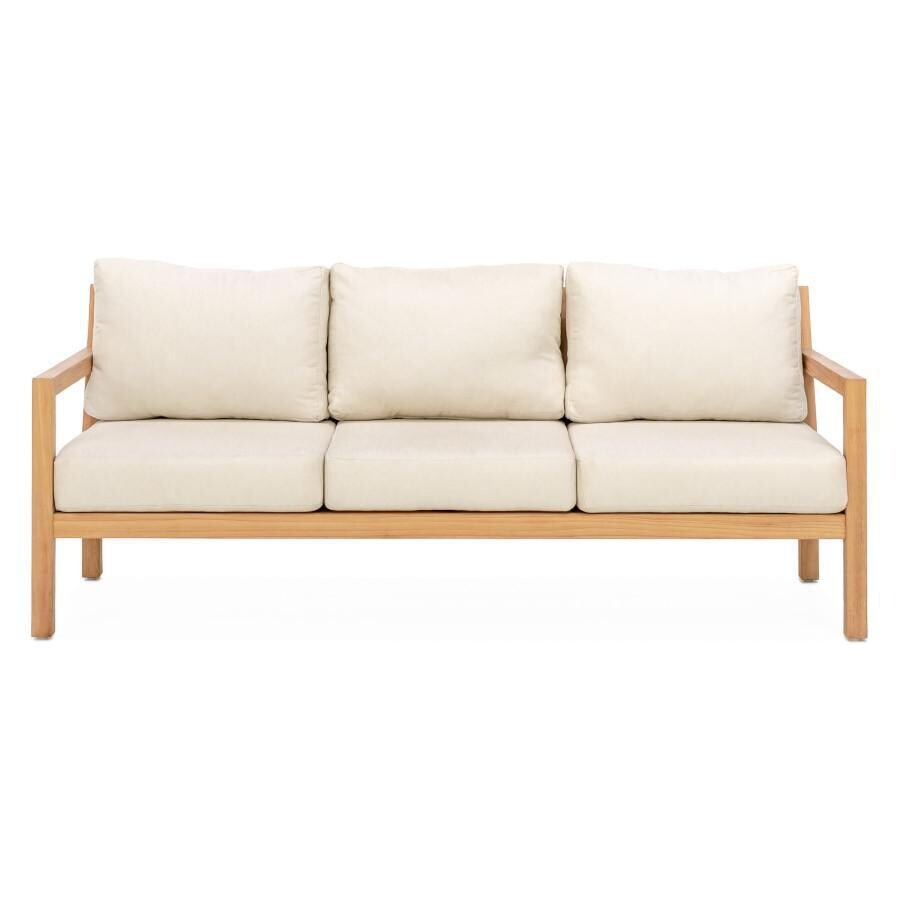 Monday Teak Patio Sofa in Sand By Teak + Table