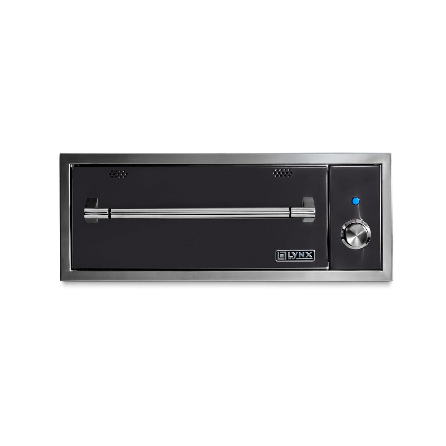 Lynx L30WD-1-OB Professional 30 Inch Built-In 120V Electric Outdoor Warming Drawer in Obsidian - Display - White Background thumbnail