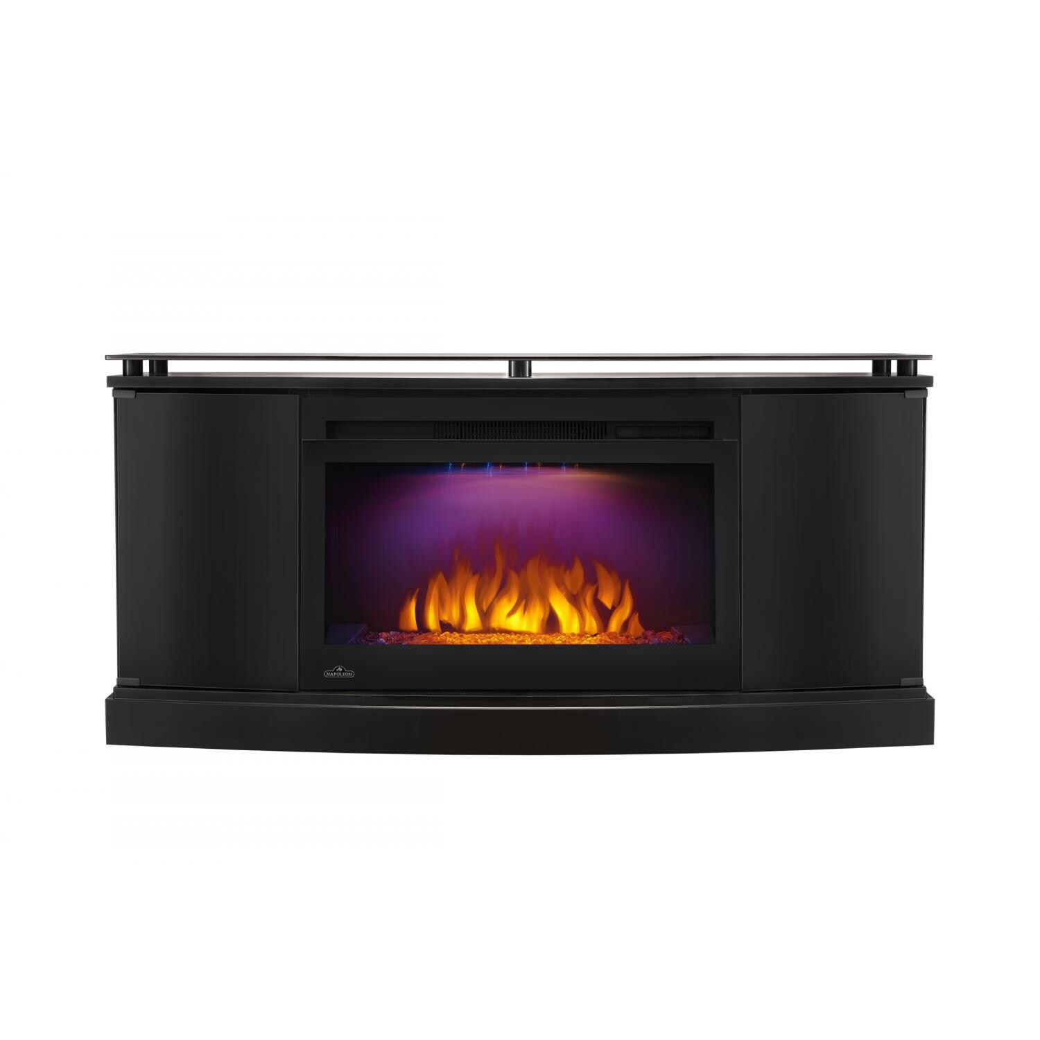 Napoleon NEFP27-3116B 53-Inch Anya Electric Fireplace Media Console - Black - Multi-Color Night Light thumbnail