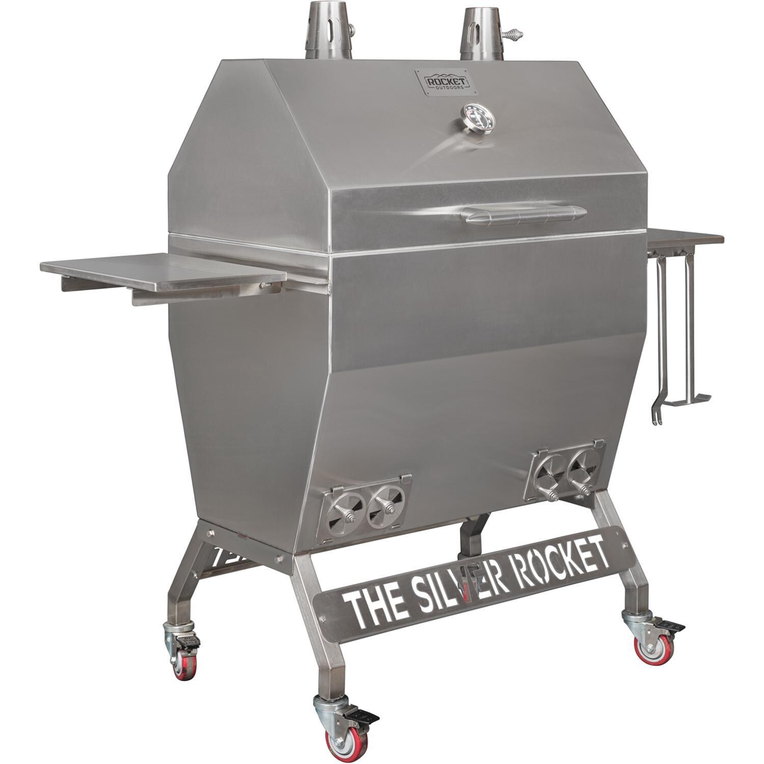 Rocket Outdoors Large Silver Rocket Kamado Grill - LGSRG