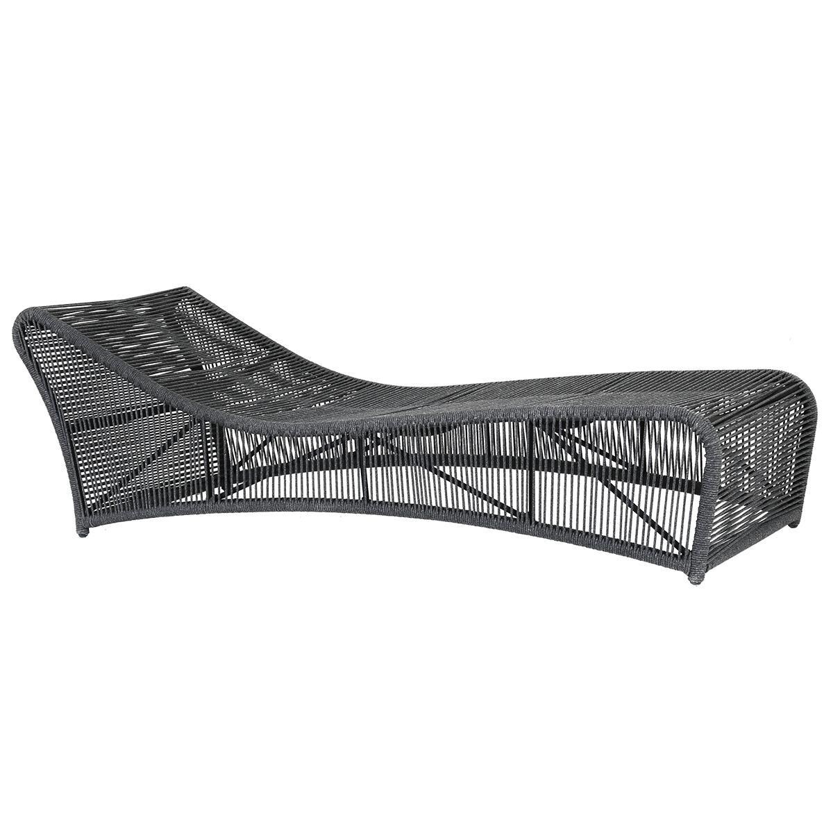 Sunset West - Milano 3 Piece Olefin Rope Patio Chaise Set W/ Tank Cover - Milano Patio Chaise Lounge