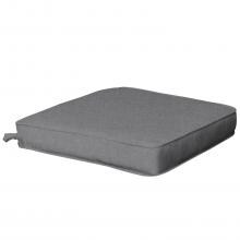 Sunbrella Cast Slate Medium Outdoor Replacement Seat Cushion W/ Piping By BBQGuys
