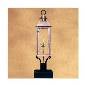 Legendary Lighting Vulcan 3 Copper Propane Gas Light With Post Bracket And Electronic Ignition