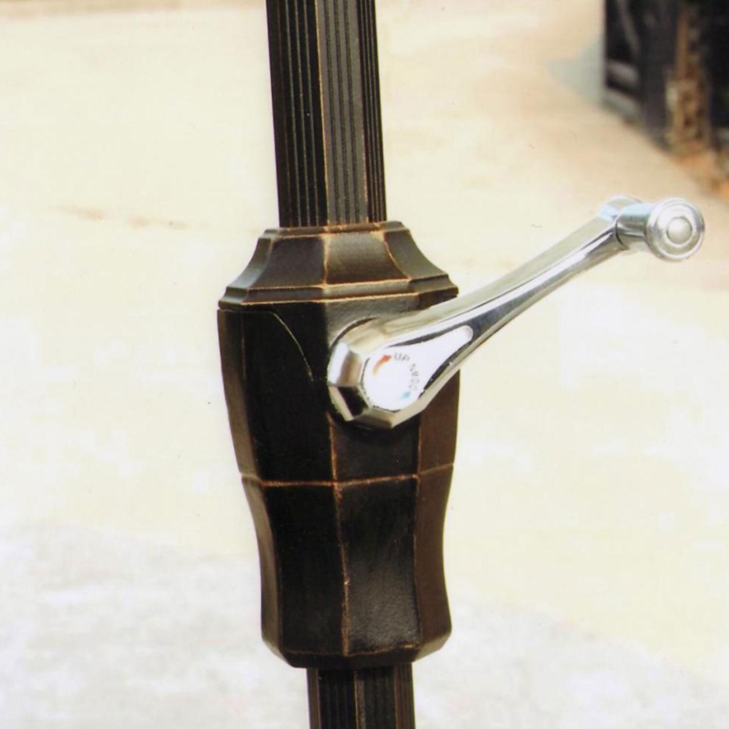 Darlee 9 Ft Aluminum Auto Tilt Patio Market Umbrella - Crank Handle thumbnail