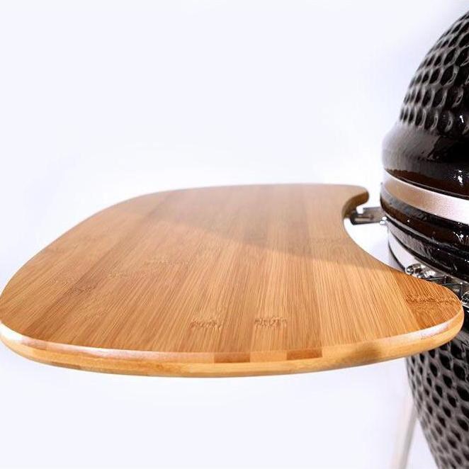 Cal Flame 21-Inch Ceramic Kamado Smoker Grill - Bamboo Side Shelf thumbnail