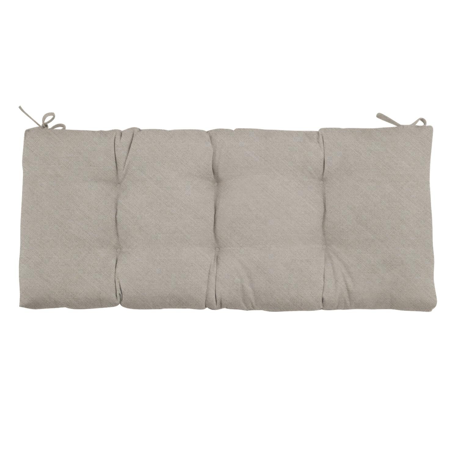 Sunbrella Cast Ash Small Outdoor Replacement Bench Cushion By UltimatePatio.com - Top View thumbnail