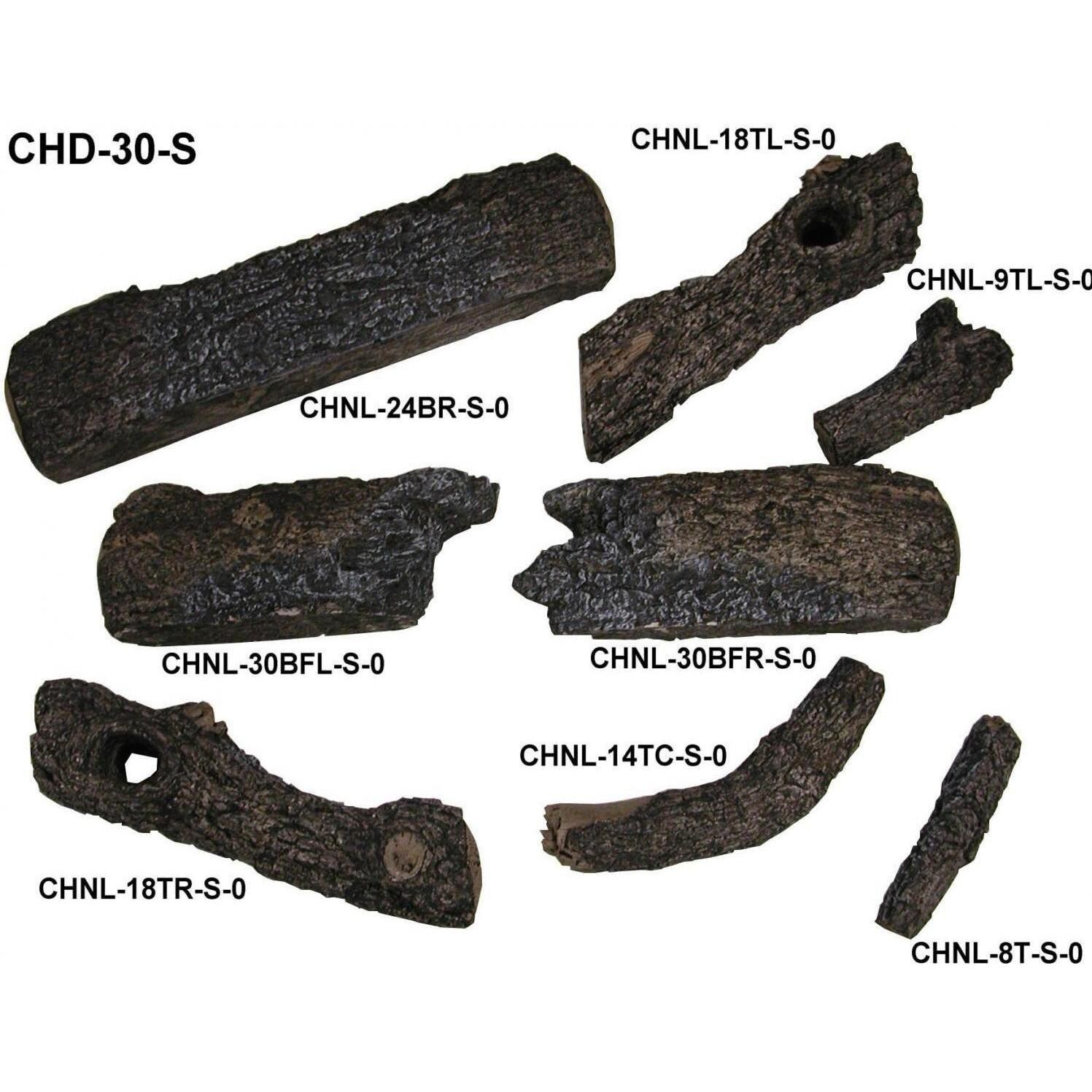 Peterson Real Fyre Charred Oak Log Breakdown  thumbnail