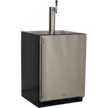 Marvel 24-Inch Right Hinge Single Tap Beer Dispenser / Kegerator - Stainless Steel - ML24BSS2RS image