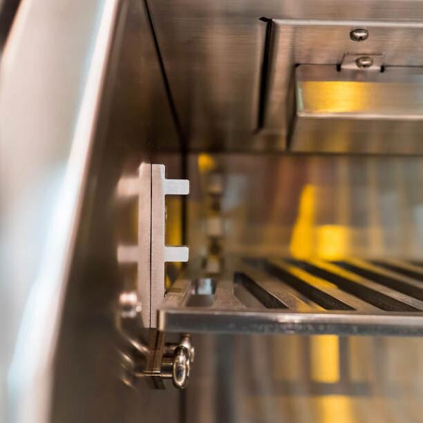 Hestan 30-Inch Freestanding Gas Grill - 3-Position Warming Rack Bracket