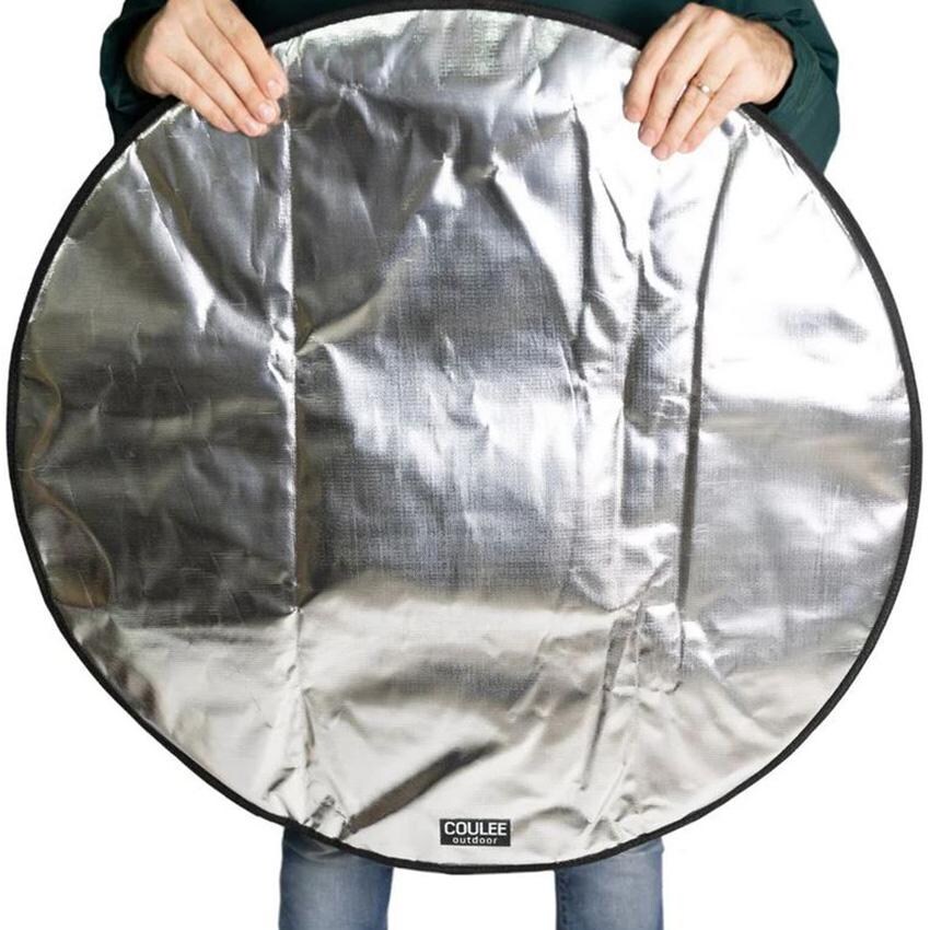 Coulee CAC-0032 Colorado 32" Outdoor Fire Pit Mat - Holding For Size Reference thumbnail