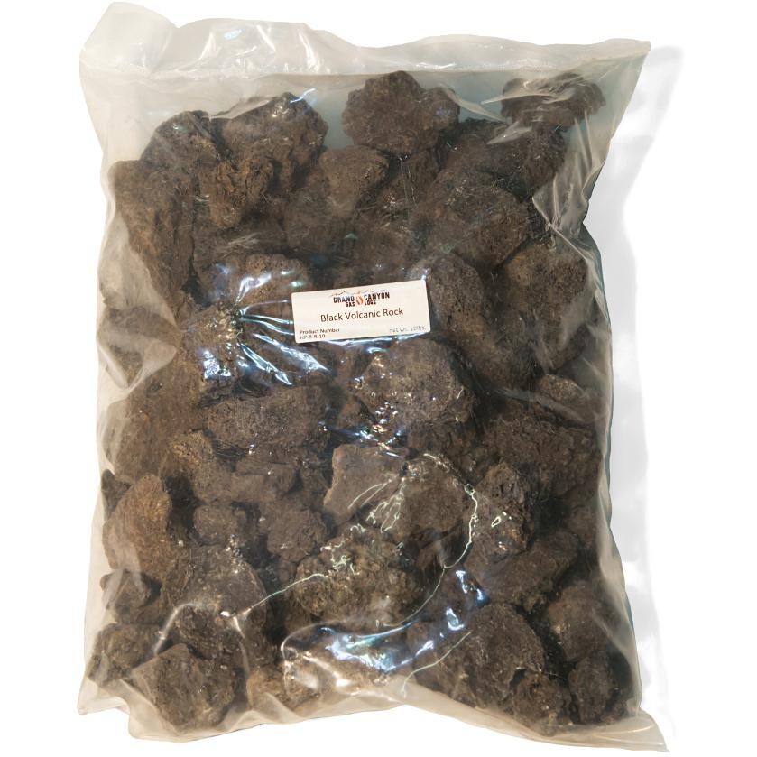 Grand Canyon Black Volcanic Rock - 10 Lbs thumbnail