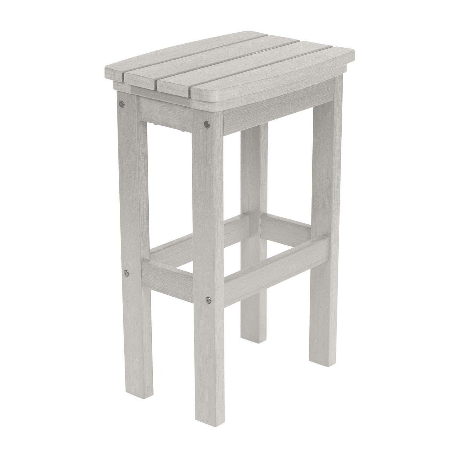 Hart Lane Polyresin Bar Stool in Harbor Gray By Lakeview Outdoor Designs - White Background thumbnail