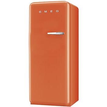 Smeg 9.22 Cu. Ft. Left Hinge Retro Style Refrigerator With Freezer - Orange - FAB28UOL thumbnail