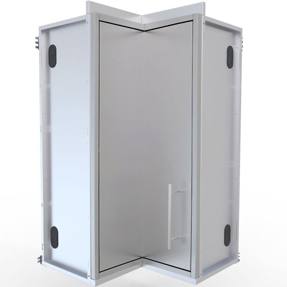 Sunstone Outdoor Kitchen 90 Degree Corner Wall Cabinet With Lazy Susan Shelves - SWC12SLS