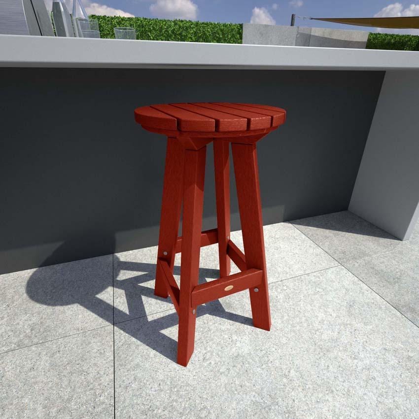 Tracewood Recycled Plastic Bar Stool in Coastal Teak by Lakeview