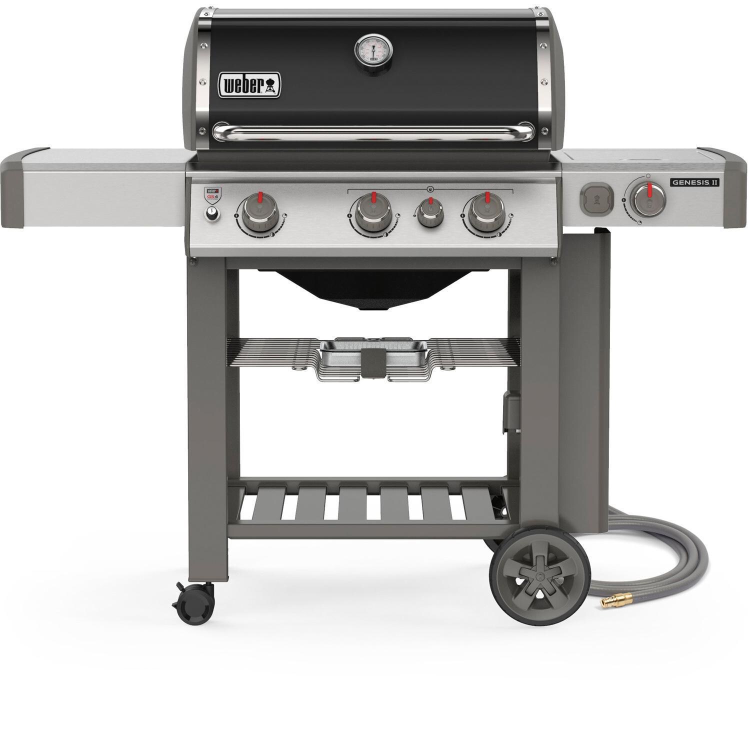 Weber Genesis II E-330 Natural Gas Grill with Sear Burner & Side Burner - Black - 66012001