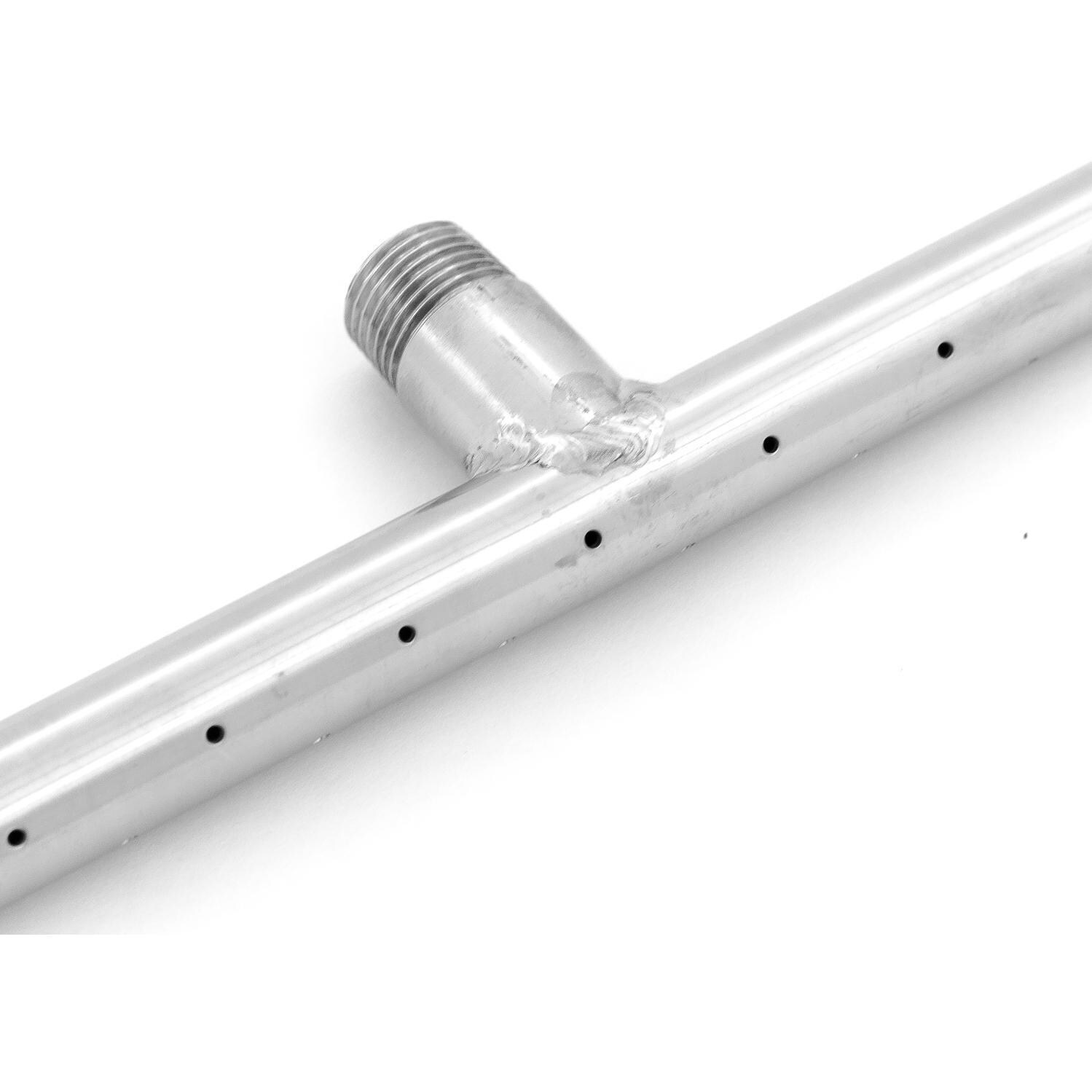  BBQGuys Signature Series 36-Inch Natural Gas T-Style Burner - Stainless Steel - Gas Connection thumbnail