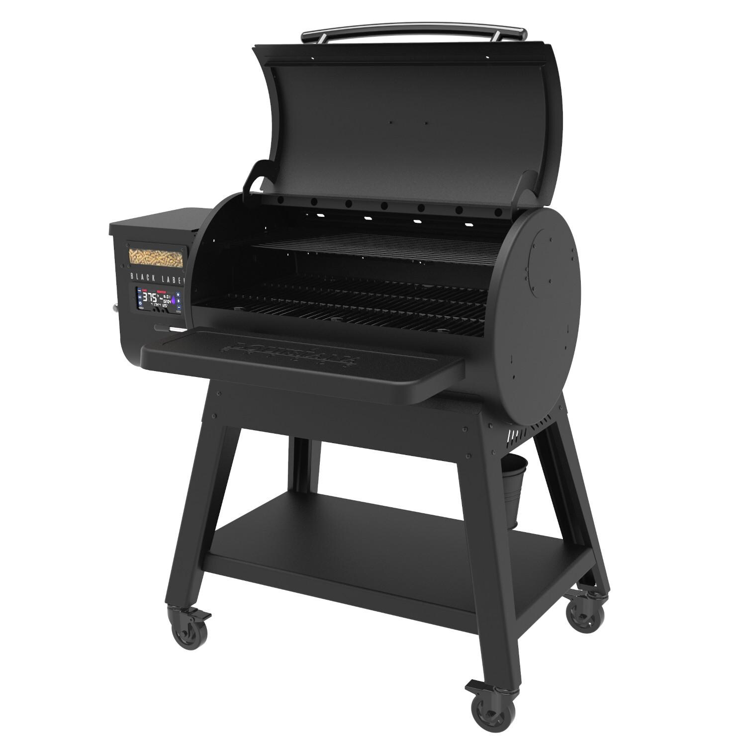 Louisiana Grills - 10639 - LG1000BL Black Label Series Pellet Grill - Angled Right Open thumbnail