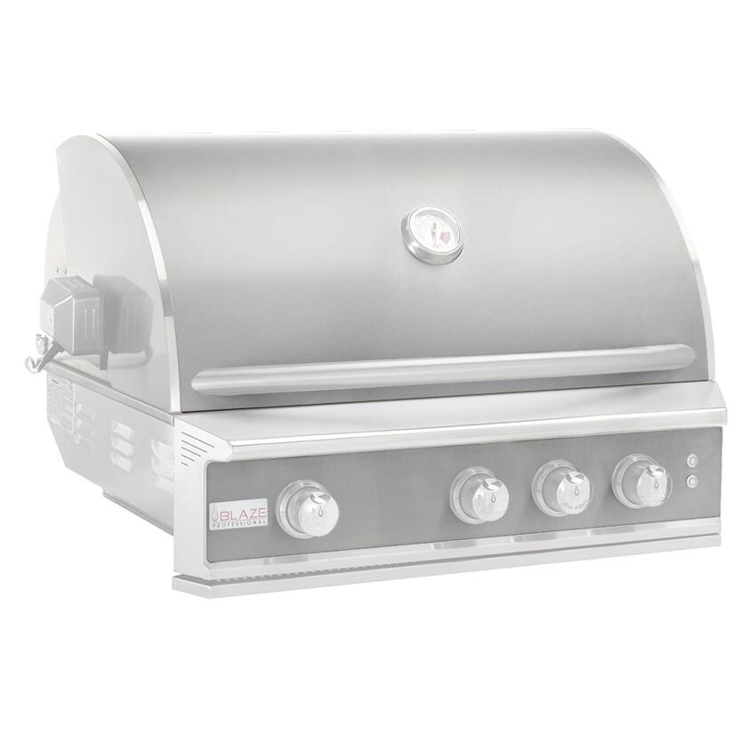 Blaze 3 Burner Professional LUX Grill Skin & Control Panel Cover - Stainless Steel - BLZ-3PROSK-SS