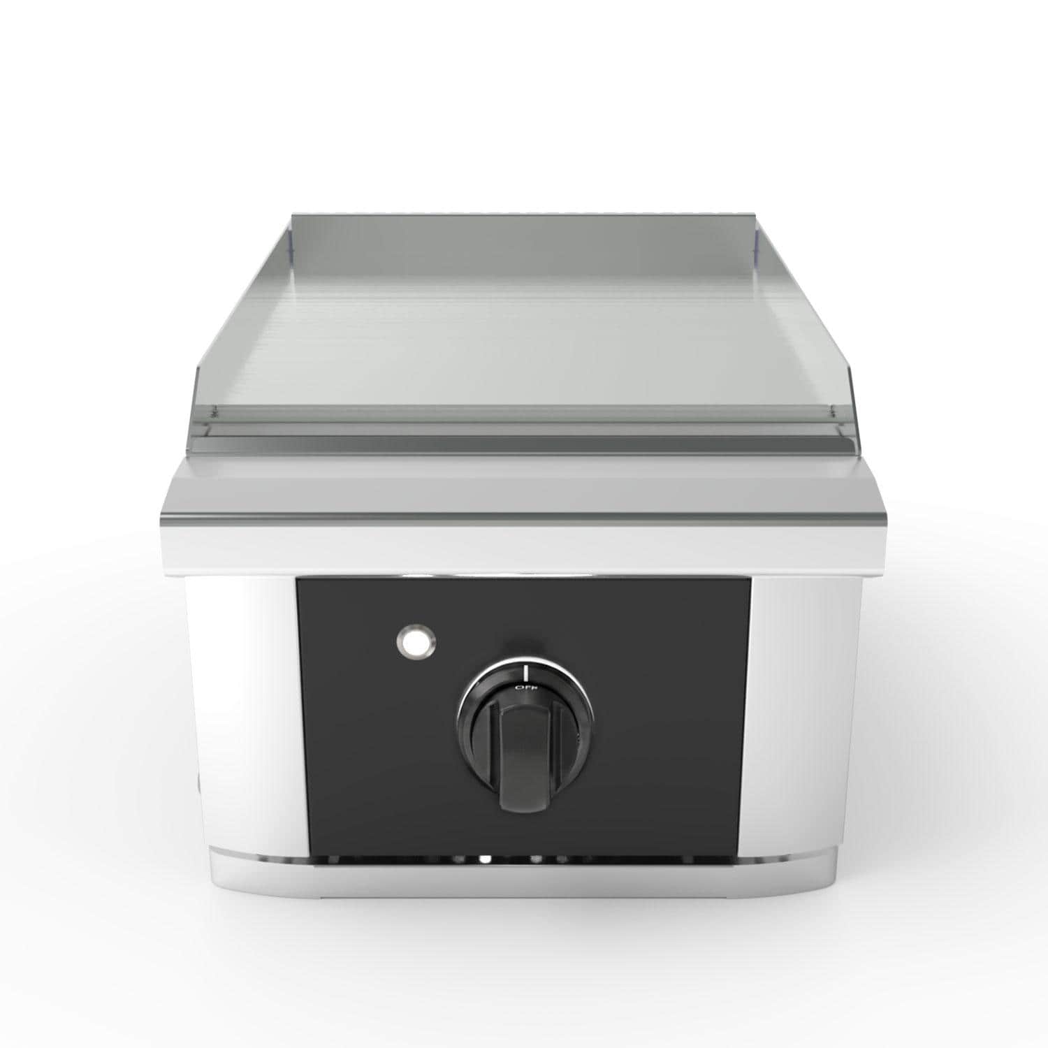 Wildfire Outdoor Living Wildfire Ranch Pro 15-in 1 Burner Black 304 SS Natural Gas Side Griddle w/ Chrome Black Knob - WFSDGRD-BSS-NG + KB1-CB