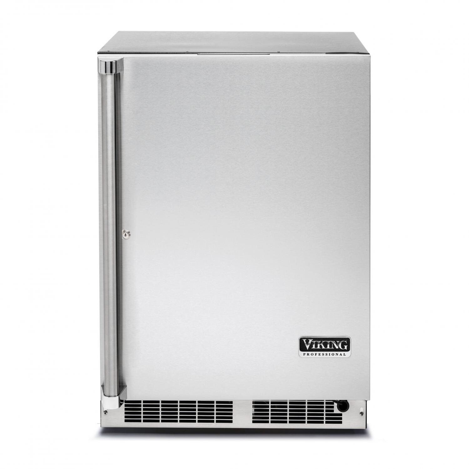 Viking Professional 24-Inch 5.3 Cu. Ft. Right-Hinged Outdoor Rated Undercounter Solid Door Refrigerator - VRUO5240DRSS thumbnail