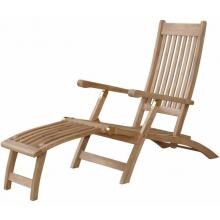 Anderson Teak Tropicana Teak Patio Steamer Lounge image