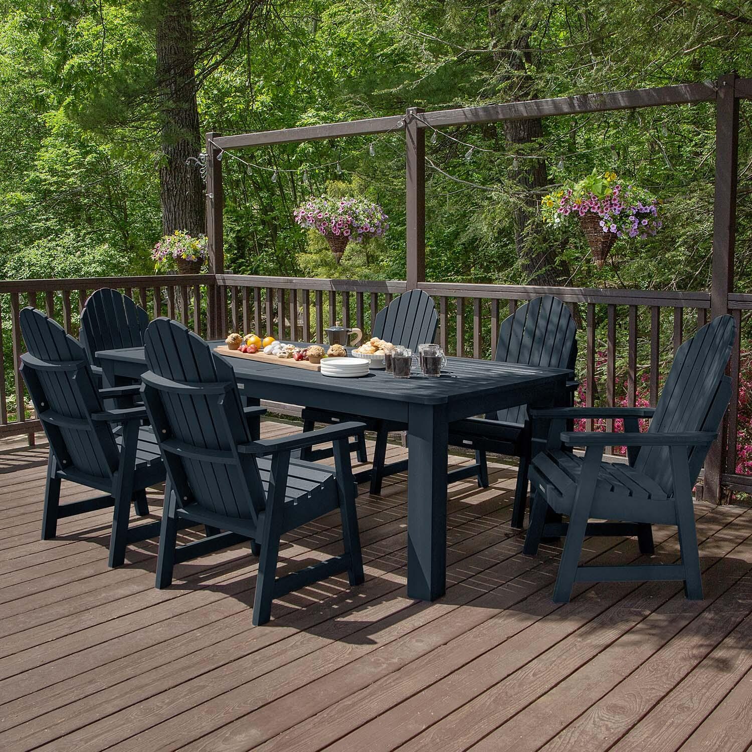 Dream Bay 7 Pc Recycled Plastic Dining Set In Federal Blue by Lakeview - Lifestyle thumbnail